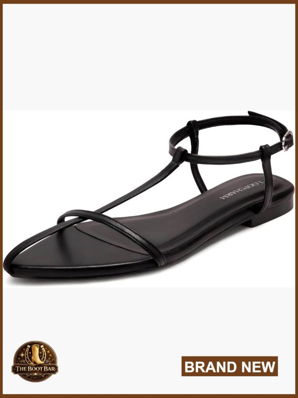 Flat Sandals Pointed Open Toe T-Strap Comfortable Gladiator Summer Slide